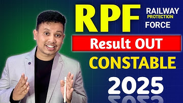 Railway RPF Constable Result 2025 Out - 4208 Constable Posts