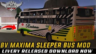 Download RESHMA TRAVELS SLEEPER BUS MOD For Bus Simulator Indonesia|BUSSID V3.5 screenshot 3