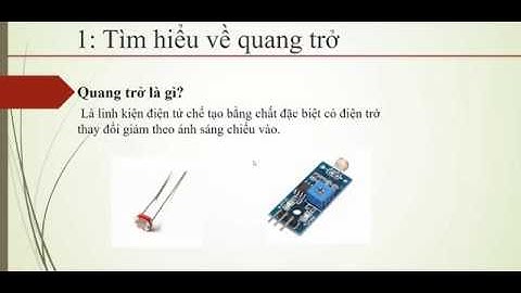 Bài 5: lập trình bật tắt đèn với quang trở và arduino