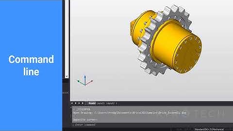 Exploring the user interface: BricsCAD V20 - Mechanical Workspace