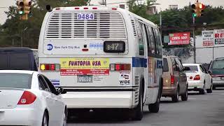 RTS NovaBus #9484 and #9517 Whiteback B47 @ Ralph Avenue and Church Avenue!