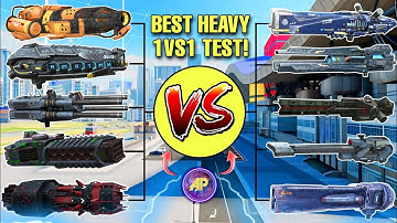 🔥 ALL HEAVY WEAPONS 1VS1 STYLE COMPARISON DAMAGE! || WAR ROBOTS WR ||