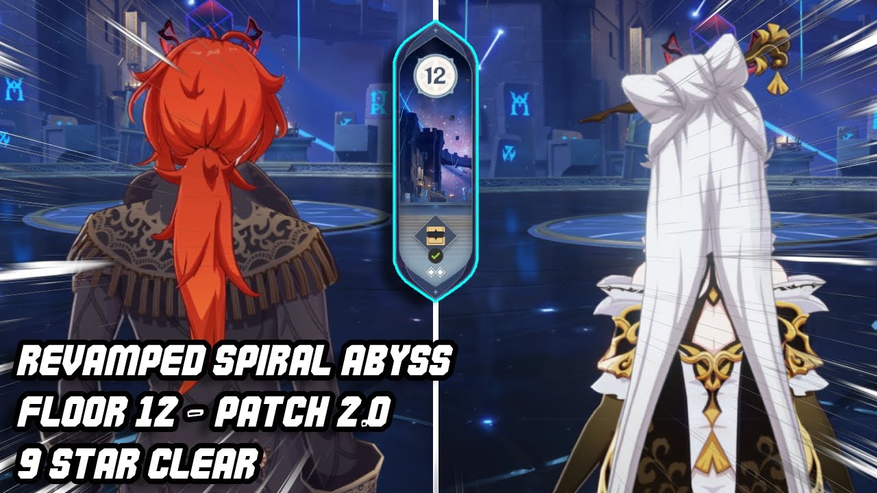 Patch 2.0 Spiral Abyss Floor 12 with Diluc and Ningguang as Main DPS (9 star Clear) | Genshin Impact