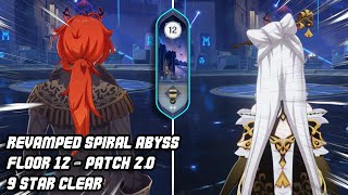 Patch 20 Spiral Abyss Floor 12 With Diluc And Ningguang As Main Dps 9 Star Clear  Genshin Impact