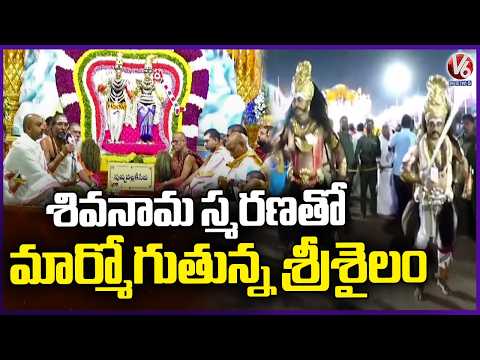 Maha Shivaratri Brahmotsavam At Srisailam | Bhramaramba Mallikarjuna Swamy | V6 News - V6NEWSTELUGU