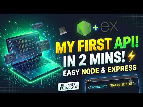 Create Your First API in 2 Minutes! (Node.js & Express for Beginners) 🚀