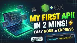 Create Your First API in 2 Minutes! (Node.js & Express for Beginners) 🚀