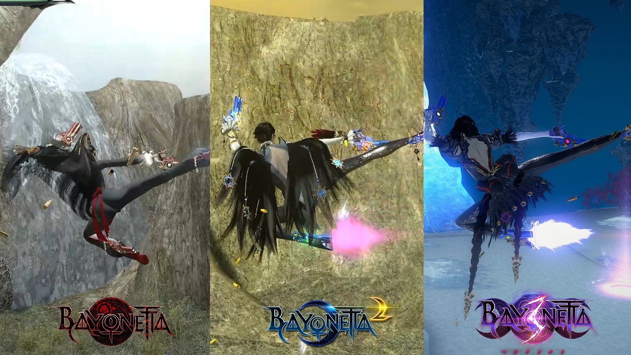 Bayonetta 1 vs Bayonetta 2 vs Bayonetta 3 – Epic Pistol Combo