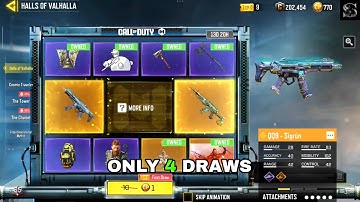 Trying 4 Spins on Double Legendary Draw in COD MOBILE | Halls Of Valhalla Draw CODM