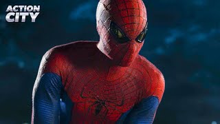 Spider-Man Saves A Little Kid The Amazing Spider-Man Andrew Garfield, Rhys Ifans