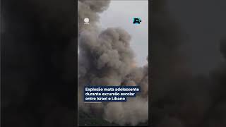 Explosão mata adolescente durante excursão escolar entre Israel e Líbano. #JR24H #Shorts
