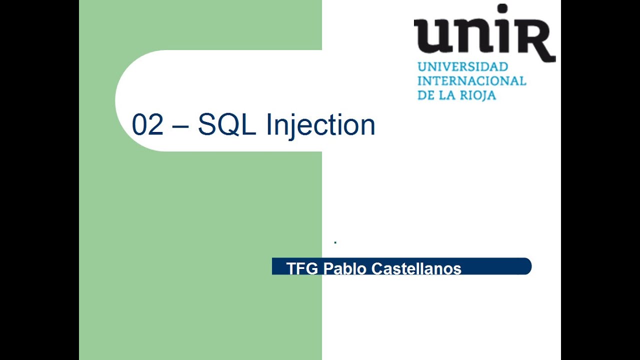 02 sql injection youtube