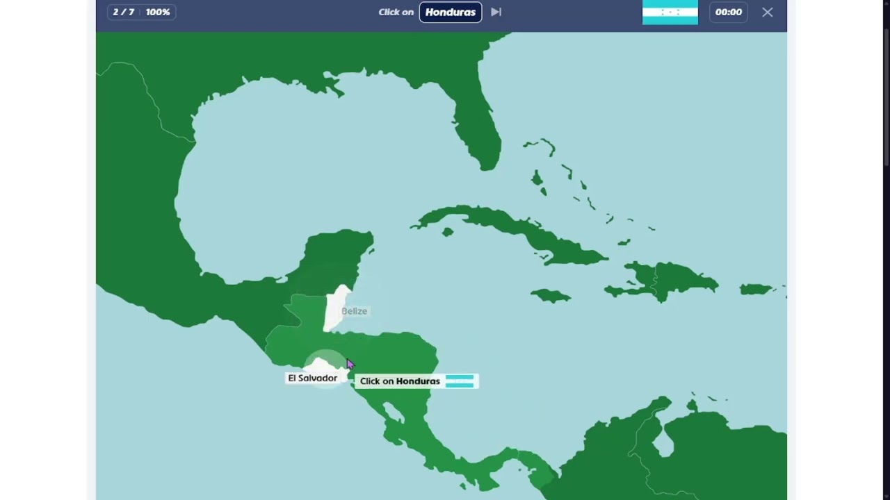 [FWR] Seterra - Central America Countries in 1.667 seconds [Pin Hard No Borders]