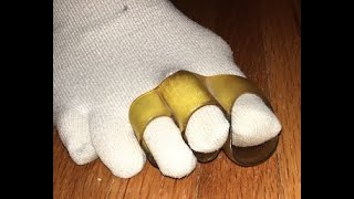 Slow Motion Video Of Me Walking With Toe Sockets