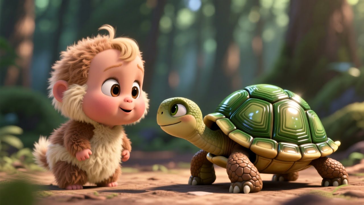 Turtle’s Slow 123 March 🐢🔢 Fun Counting Song for Kids | Learn Numbers Slowly