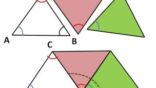 Maths - Triangle  external angle theorem -  English