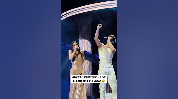 ANGELINA MANGO e TEDUA sul palco con ANGELO CUSTODE👼 #trending #concerto #viralvideo #musica #perte