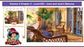 June's Journey - Vol 4 - Chap 2 - Level 883 - June and Jack's Balcony (Complete Gameplay, in order) screenshot 5