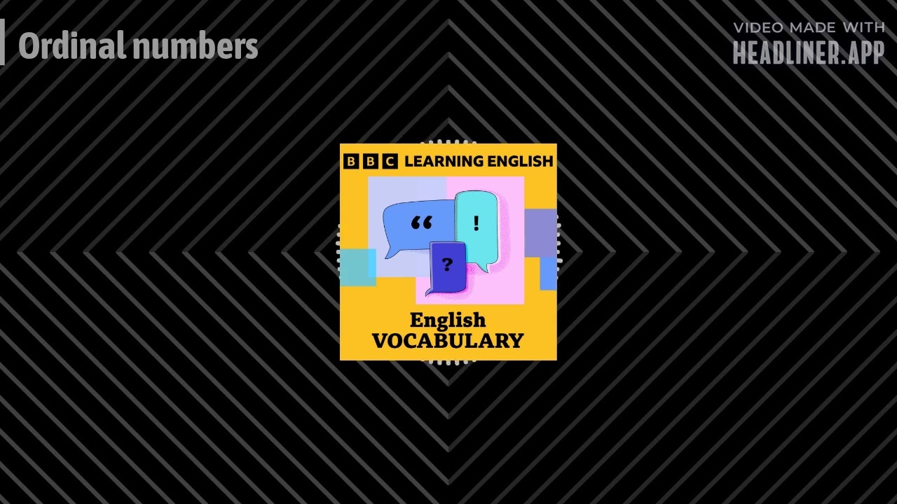 Ordinal numbers | Learning English Vocabulary
