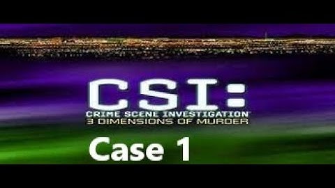 CSI: 3 Dimensions of Murders - Case 1 - Pictures at an Execution