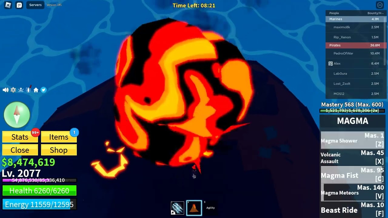 Experience with Magma Raid as a low level second sea'er