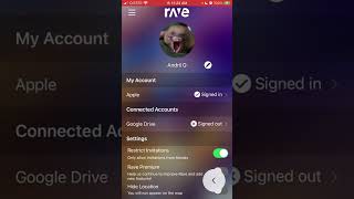 Can you CHANGE USERNAME in RAVE app? screenshot 2