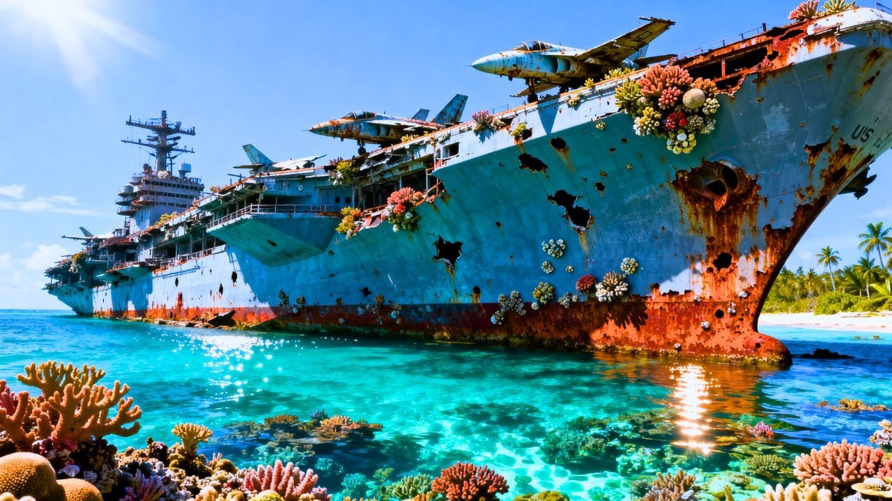 COMPLETE RESTORATION OF THE AIRCRAFT CARRIER USS ENTERPRISE ABANDONED FOR OVER 50 YEARS —FROM SUBMER