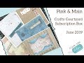 5 Cards - 1 Kit + Reveal Pink and Main Crafty Courtyard Subscription Box June 2019!