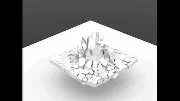 Modo - procedural shatter