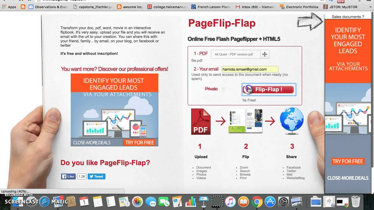 How to use PageFlip Flap