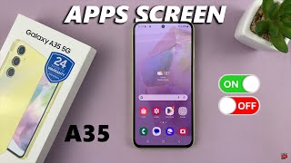 How To Enable /Disable Apps Drawer (Apps Screen) On Samsung Galaxy A35 5G