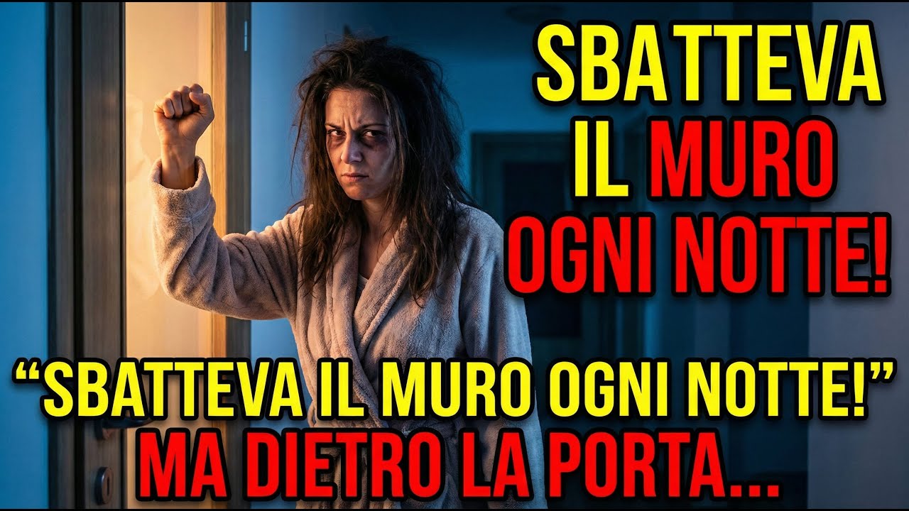 La mia vicina sbatteva il muro ogni notte Stanca, sono andata a protestare Ma attraverso la porta…