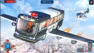 Flying Police Bus Prisoner Transport: Bus Driving Game screenshot 5