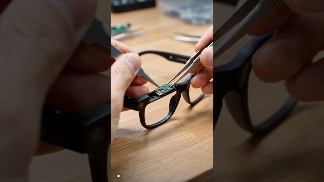 Inside a smart glasses factory! ⚡️ From precision circuit assembly to final testing.#aiglasses