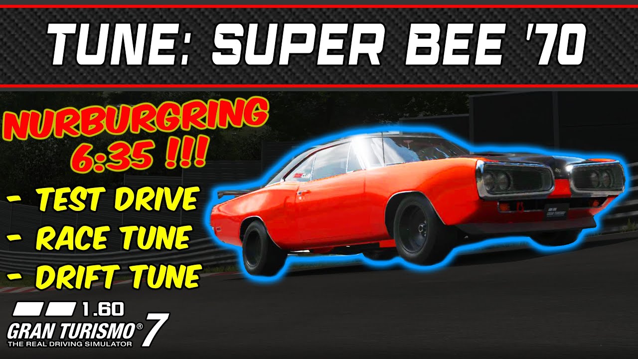 GT7 - Tune: Dodge Super Bee '70 - Gran Turismo 7 - 1.60 - YouTube