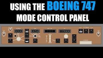 Boeing 747 Flight Sim Training: Mode Control Panel