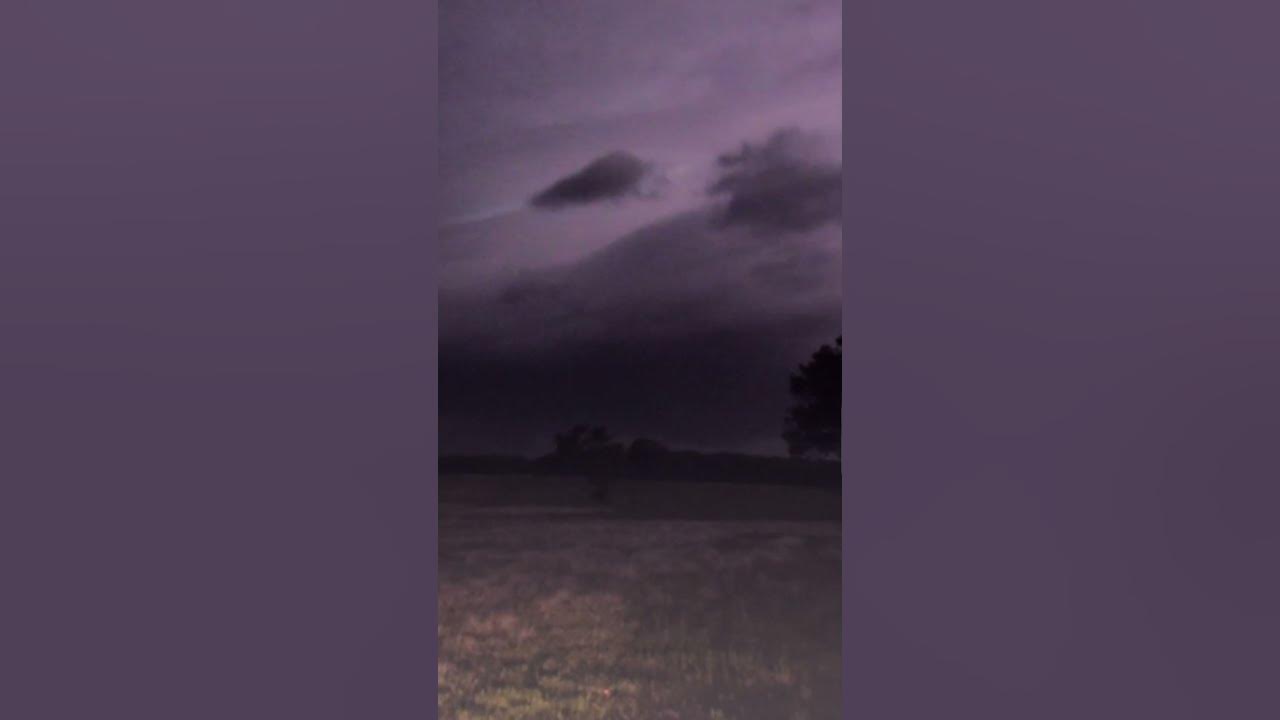 Storm chasing after dark hits different. Powerful #tornado sighted after dark near Pink, OK