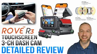 Rove R3 Touchscreen 3Channel Dash Cam Unboxing & Detailed Review