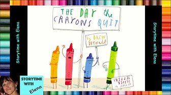 🖍 The Day the Crayons Quit by Drew Daywalt - Books for kids read aloud | Storytime with Elena