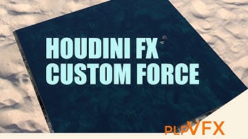 Houdini FX 17.5 Flip fluid with custom force (WhiteWater)