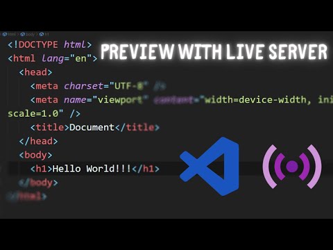 How to get live preview of HTML in VSCODE using Live Server Extension