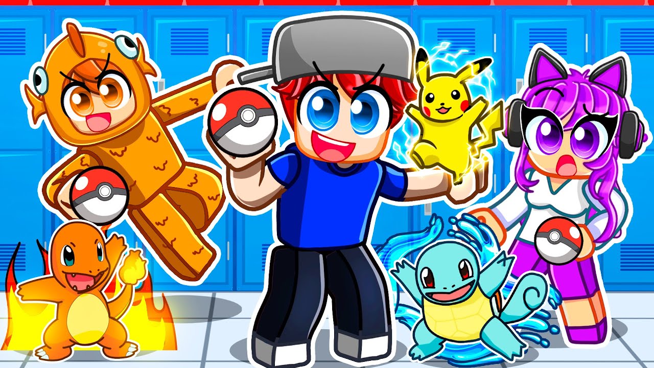 Going to POKEMON SCHOOL in Roblox!