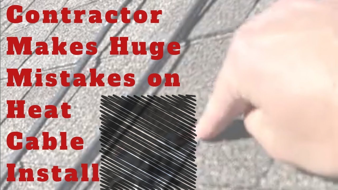 Contractor Makes Huge Mistakes On Heat Cable System