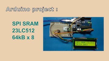 Arduino 23lc512 SPI SRAM demo