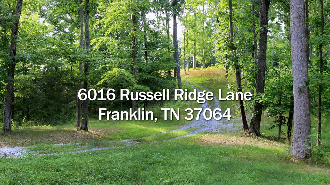 6016 Russell Ridge Lane, Franklin TN YouTube