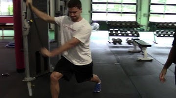 HighPerformanceHandbook.com: Split-Stance High-to-Low Anti Rotation Chop
