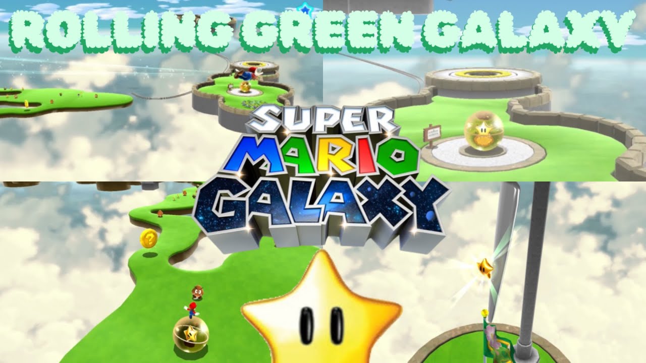 [Super Mario Galaxy] Rolling Green Galaxy - Rolling in the Clouds - YouTube