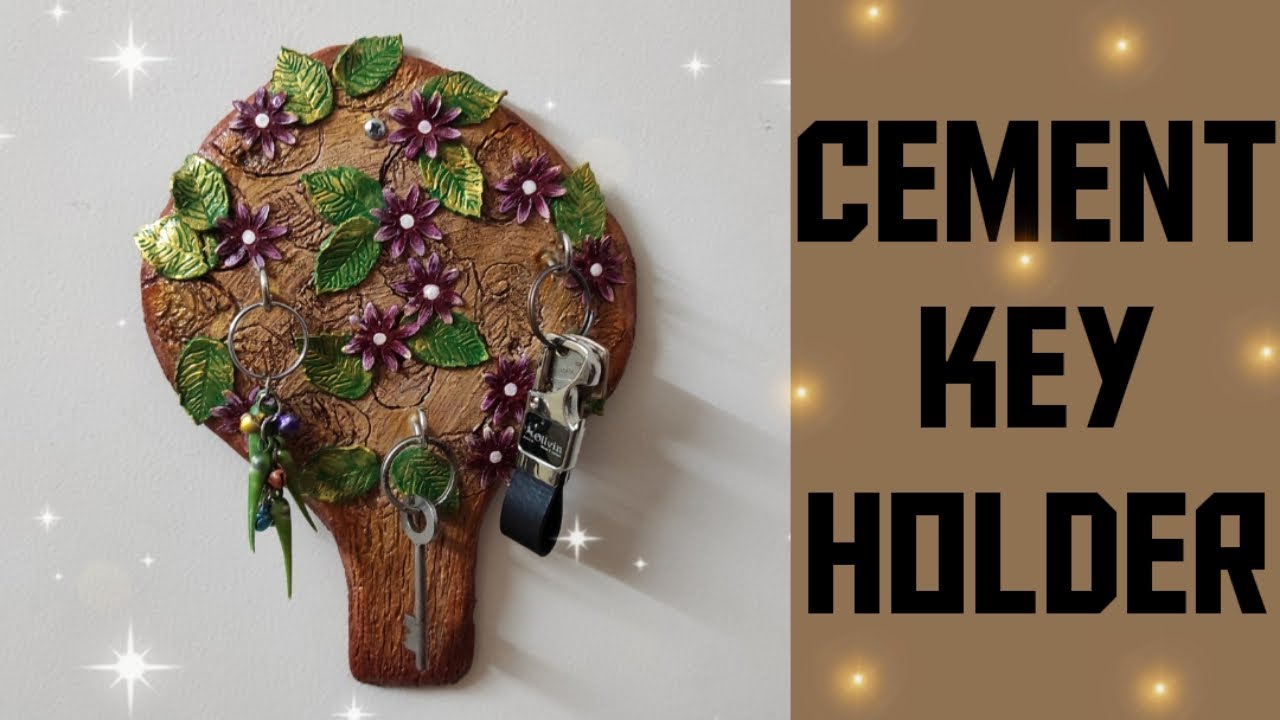 Cement key holder // cement craft // craftwoman's diaries YouTube