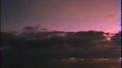 Video of Peacekeeper Re-Entry Vehicles Entering Atmosphere from Test Launch