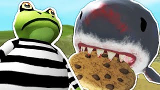 CRIMINAL FROGS SINISTER PLAN! | Amazing Frog ADVENTURES (MEGALODON COOKIE?!)